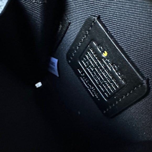 Coach Black glovetanned leather Pac-Man Coin Pouch - Picture 6 of 6